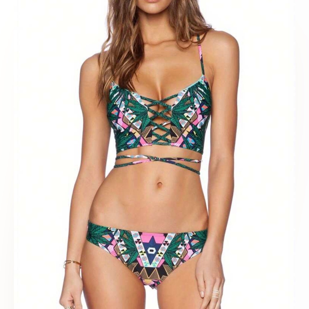 Tropical Print Womens Swimwear New
